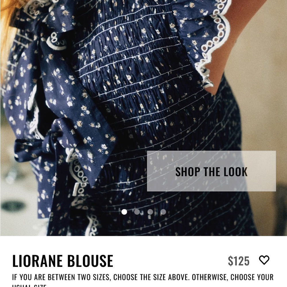 Sezane Liorane blouse. Sold out.